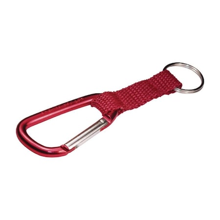 Hillman HILLMAN Aluminum/Nylon Multicolored Key Ring Carabiner, PK5 711086